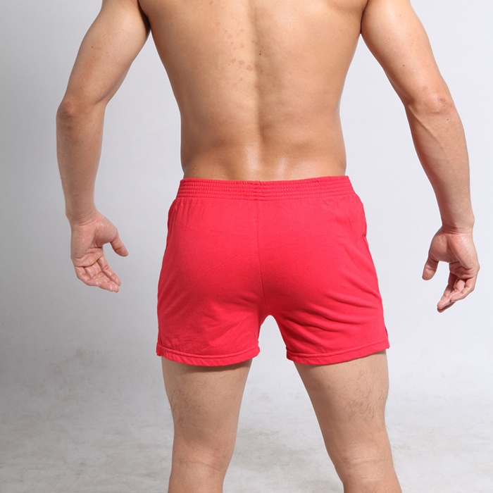 Sexy Mens Red GYM Shorts