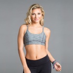 Sports Bra Top with Support Inner Bra and Elastic Baldric Yoga Clothing